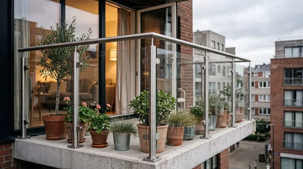 Garde-corps balcon inox