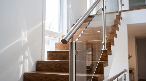 Garde-corps escalier inox