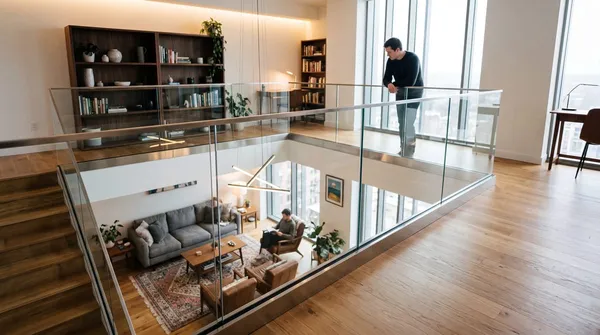 Garde-corps mezzanine inox